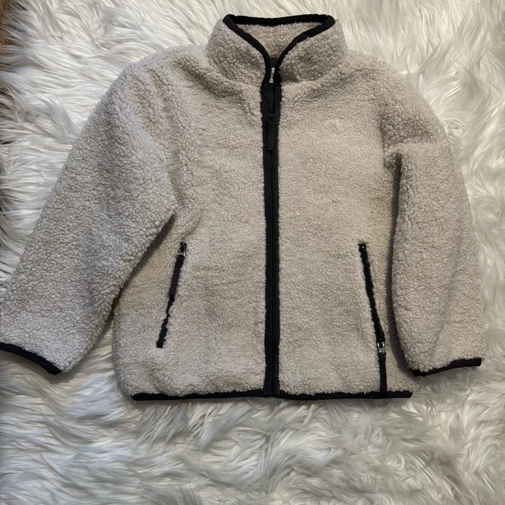 Gymboree Toddler Boy Sherpa‎ Zip Up Sweater Size 3T
